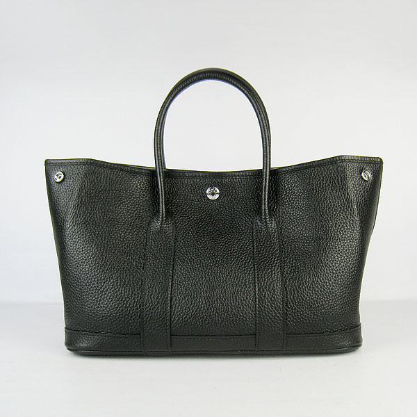 7A Hermes Garden Party Bag Black H2805 Replica